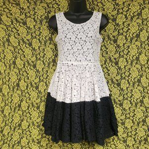 Darling Girl's Lace Skater Dress Fit & Flare with Peticoat